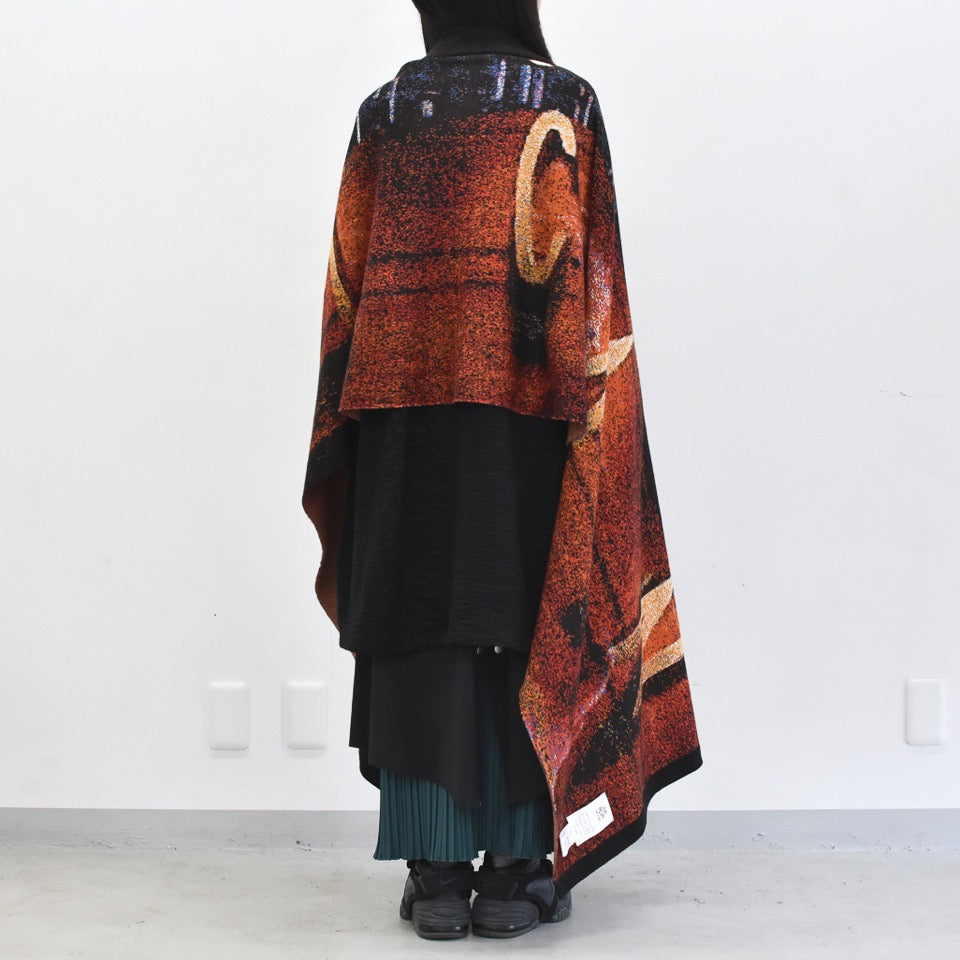 STOF / Double Exposure Knit Stole - VOLCAN