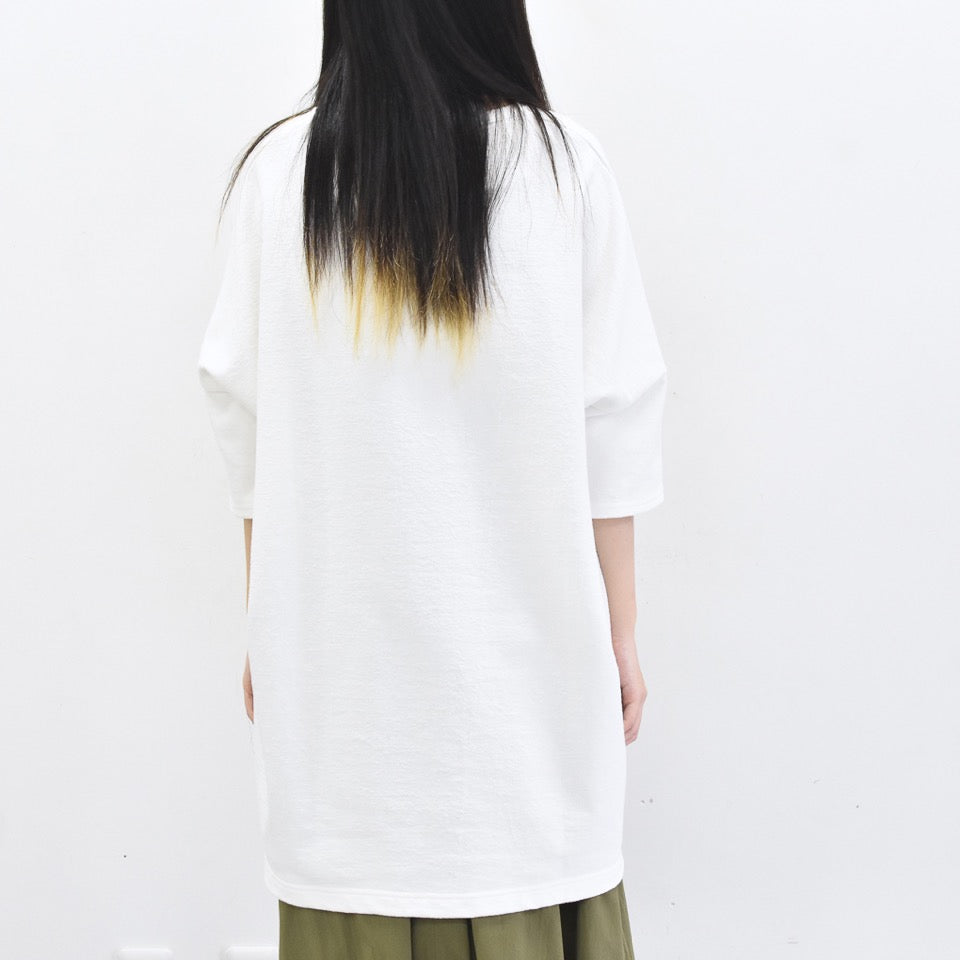 STOF / Oversized Relax Tee/each path - WHITE