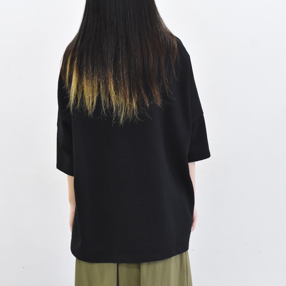 STOF / Oversized Relax Tee/each path - BLACK