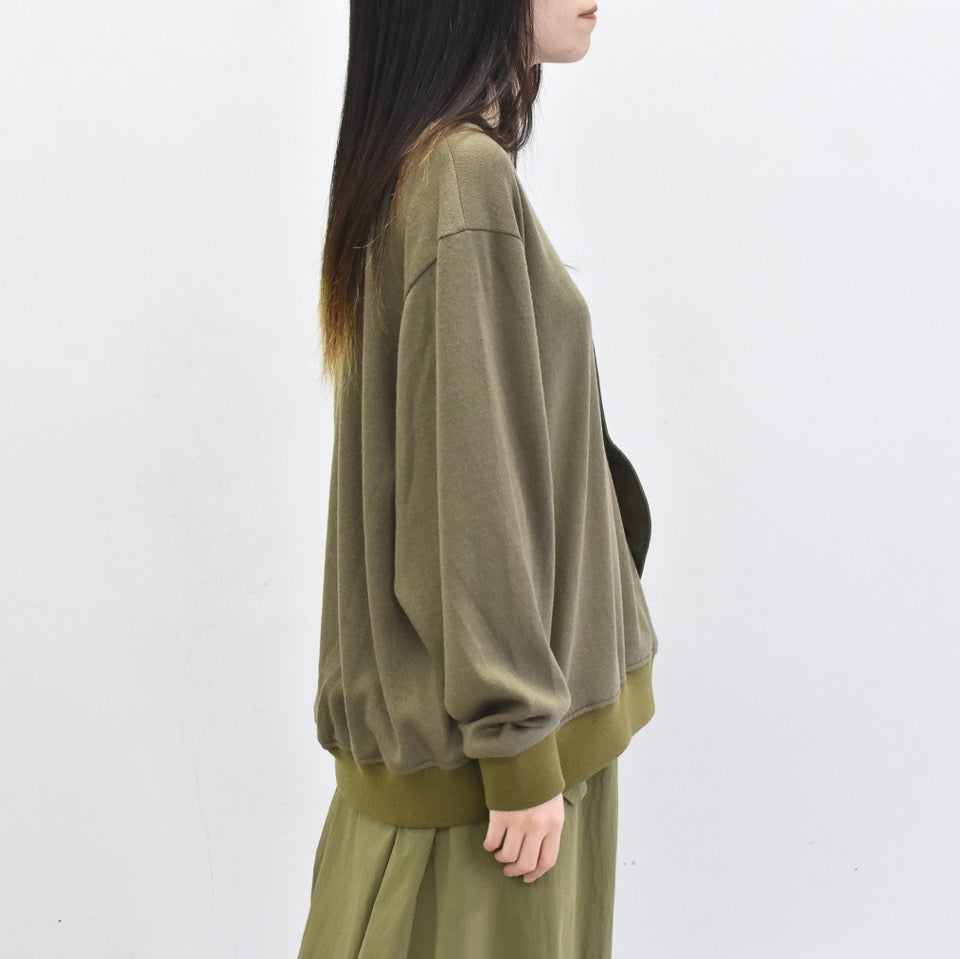 STOF / Trompe l’oeil Pulover - KHAKI