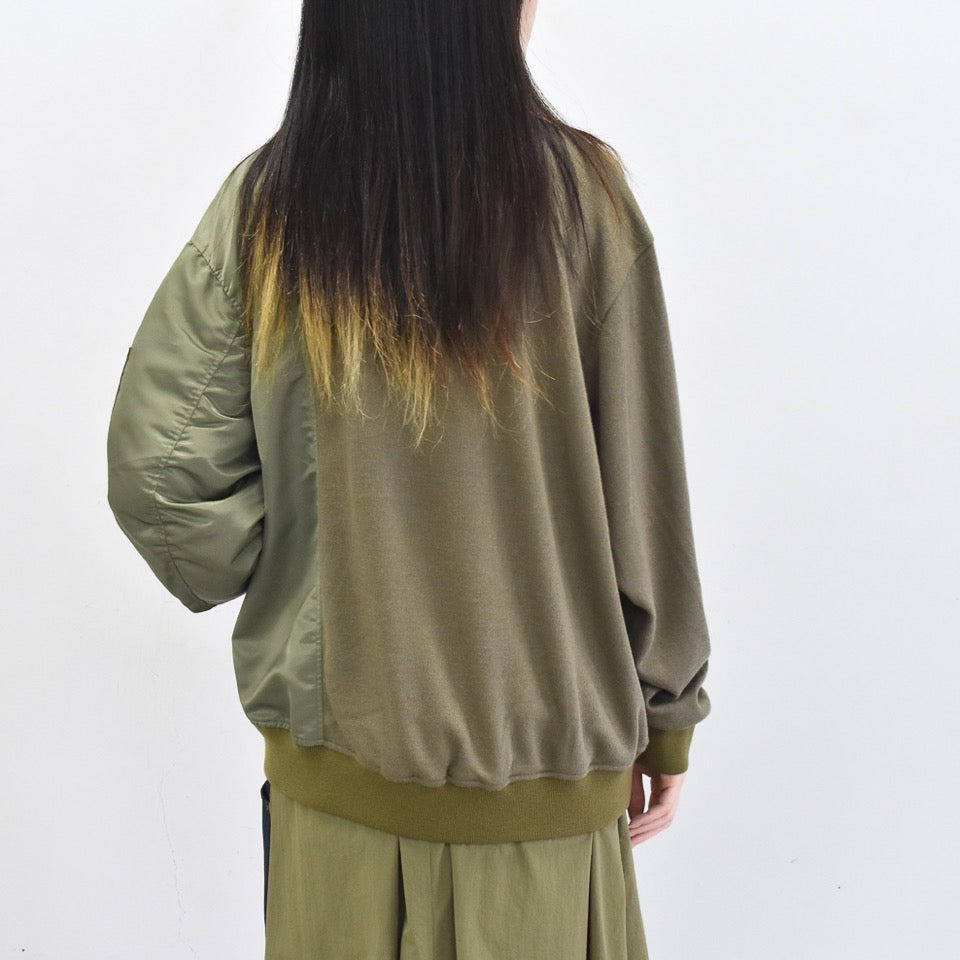 STOF / Trompe l’oeil Pulover - KHAKI