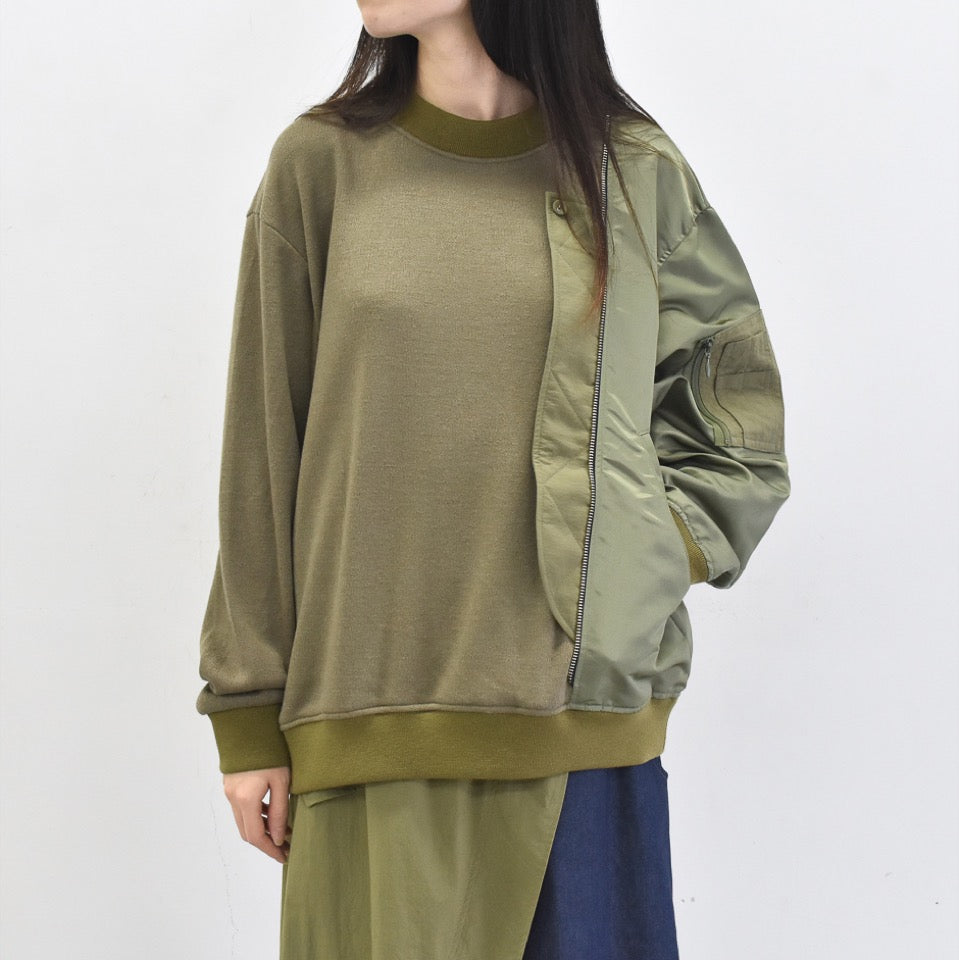 STOF / Trompe l’oeil Pulover - KHAKI
