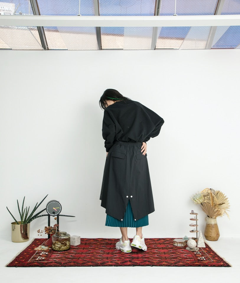STOF / Trompe l’oeil Layer Skirt - BLACK