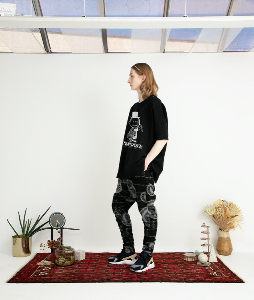 STOF / Oversized Relax Tee/J&H - BLACK