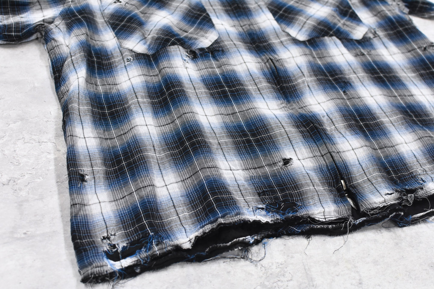 THE JEAN PIERRE / Grunge Destroy Kurt Shirt - BLUE