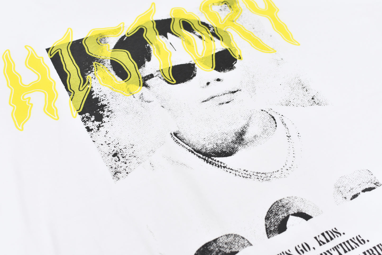 FUMEI / EVIL CAR L/S T-SHIRT - WHITE