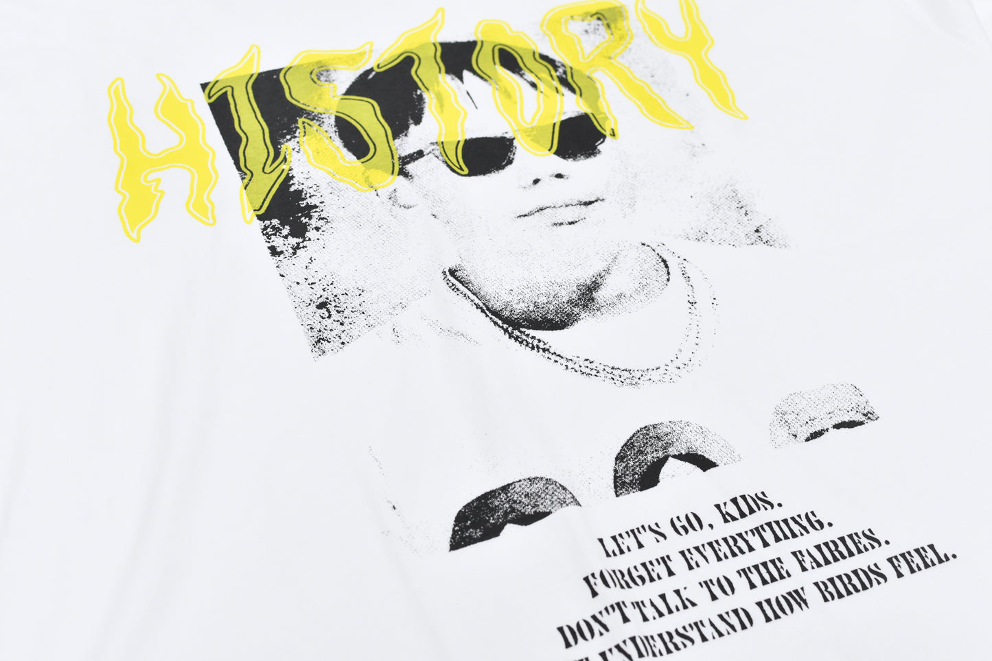 FUMEI / EVIL CAR L/S T-SHIRT - WHITE