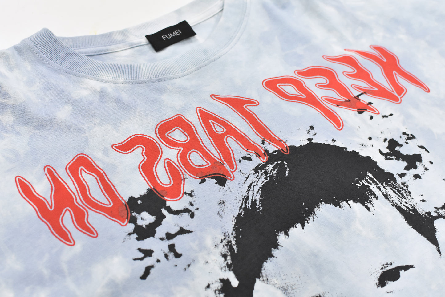 FUMEI / CAT? L/S T-SHIRT - BLUE