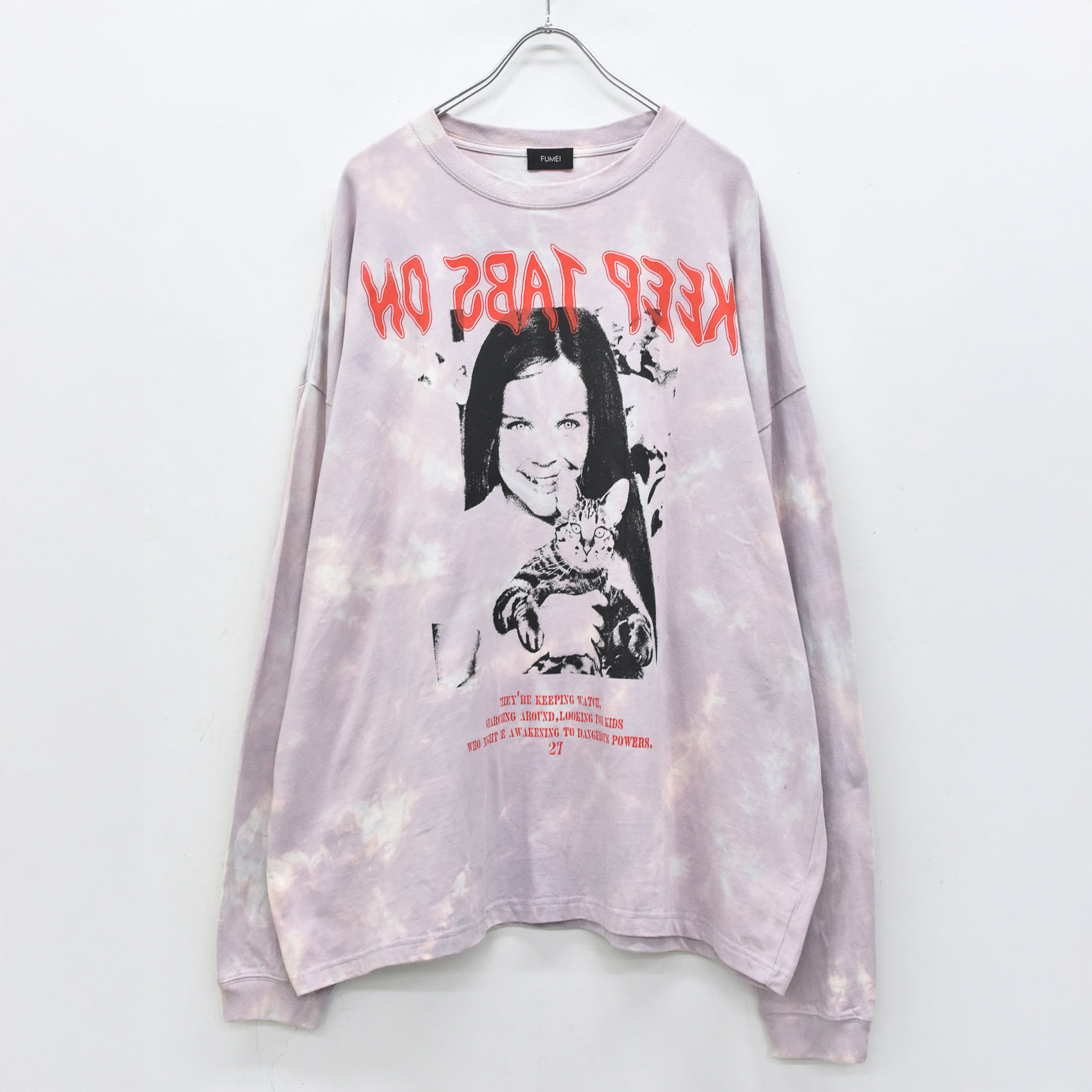 FUMEI / CAT? L/S T-SHIRT - PURPLE