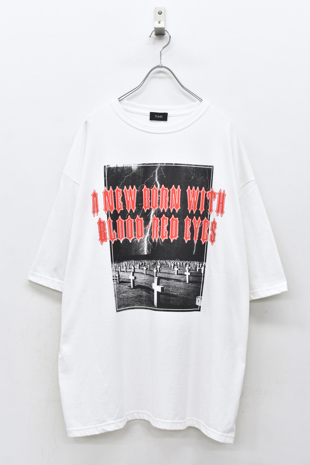 FUMEI / RED EYE S/S T-SHIRT - WHITE