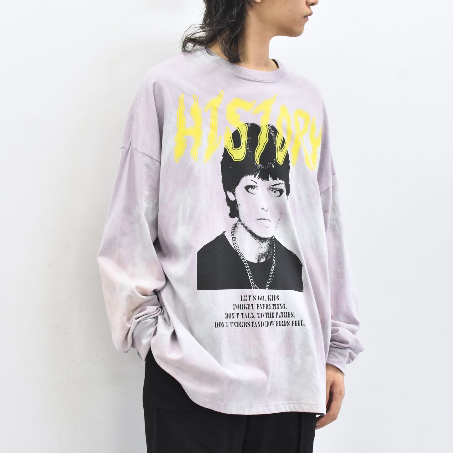 FUMEI / EVIL CAR L/S T-SHIRT - PURPLE