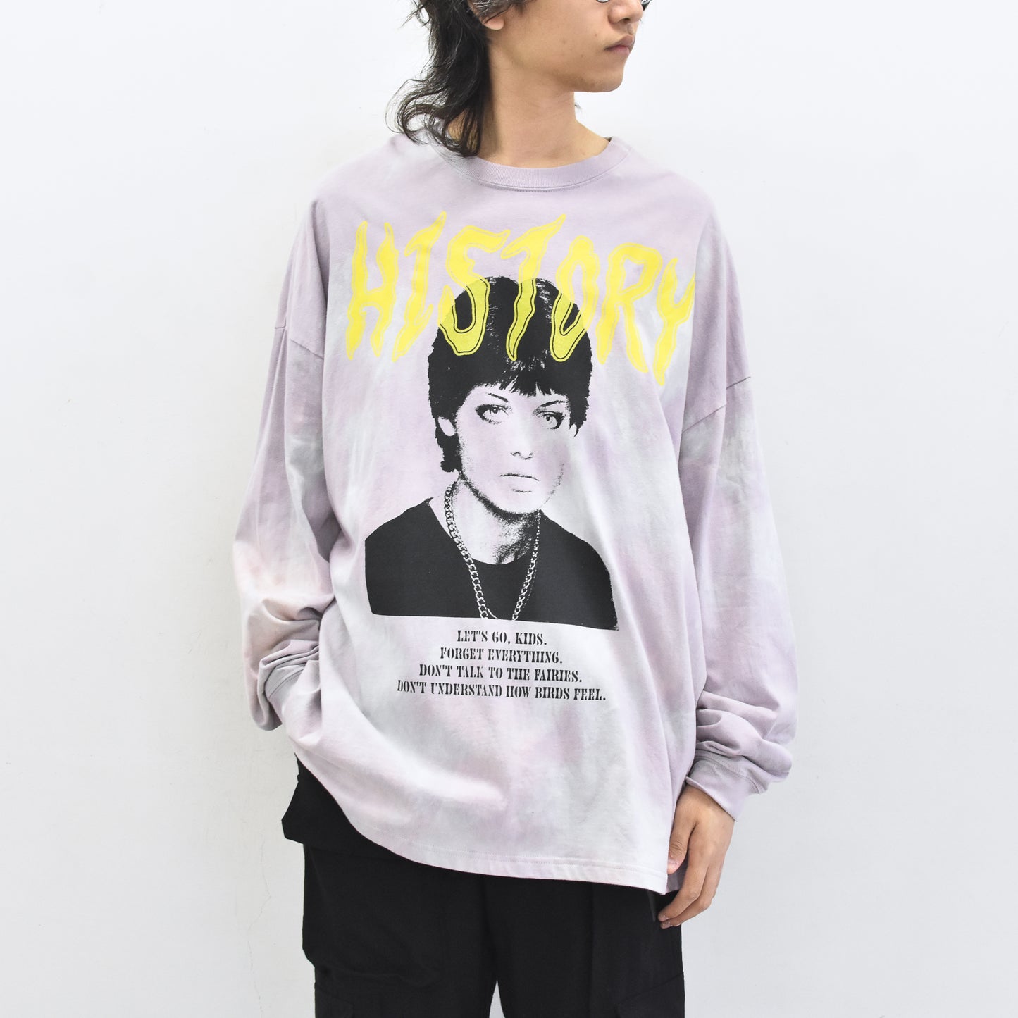 FUMEI / EVIL CAR L/S T-SHIRT - PURPLE