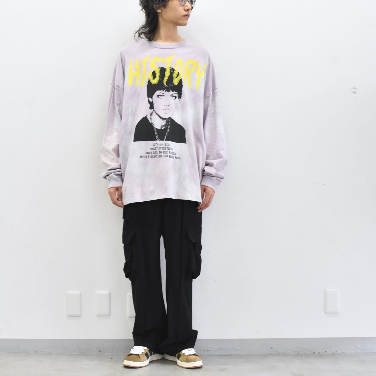 FUMEI / EVIL CAR L/S T-SHIRT - PURPLE