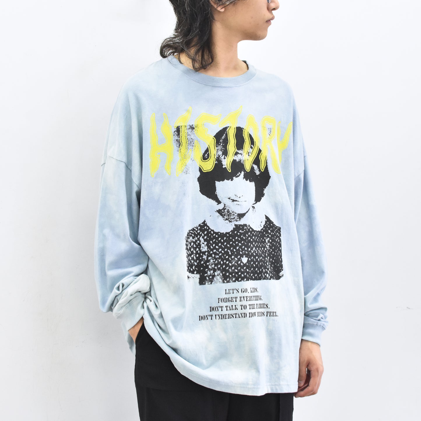FUMEI / EVIL CAR L/S T-SHIRT - BLUE