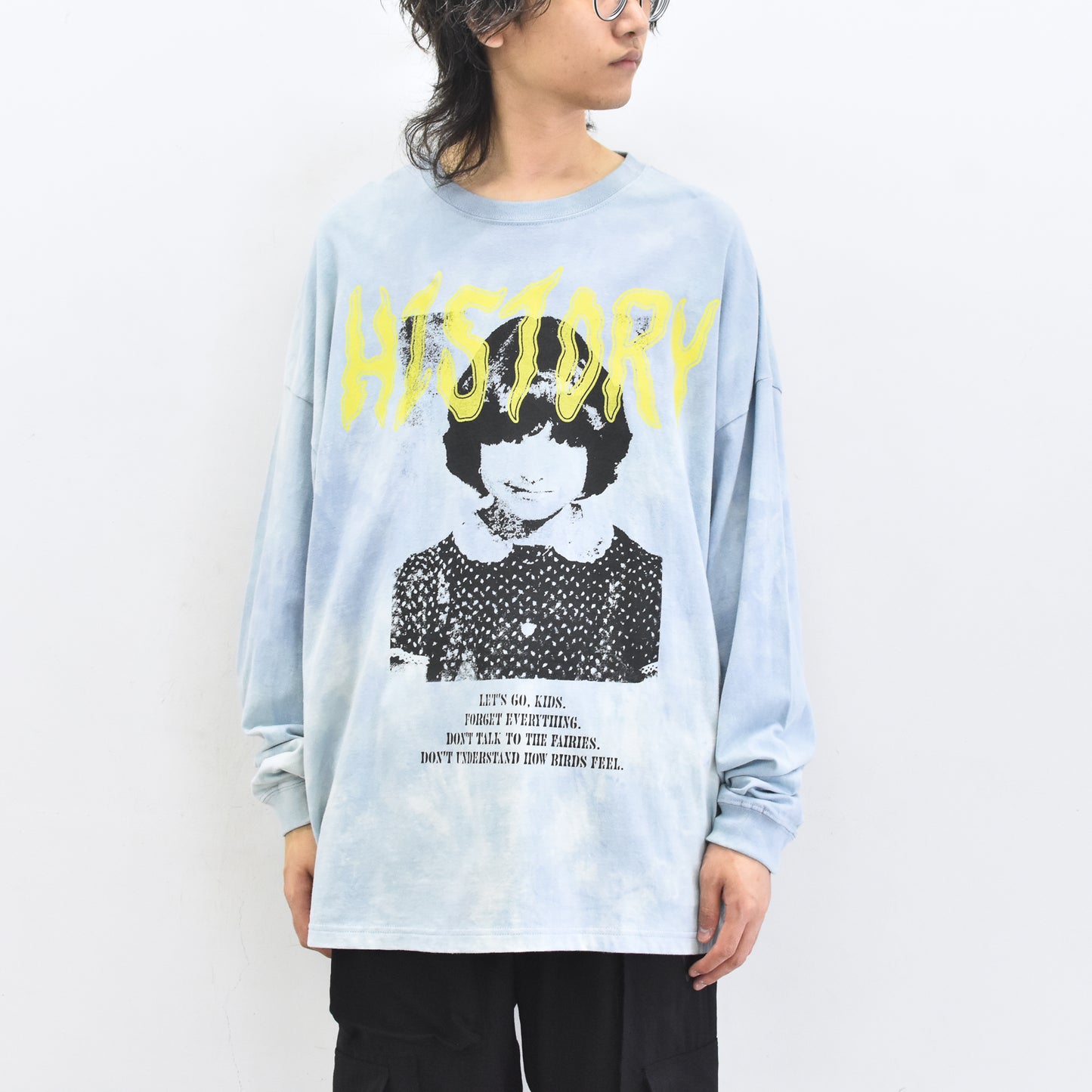 FUMEI / EVIL CAR L/S T-SHIRT - BLUE