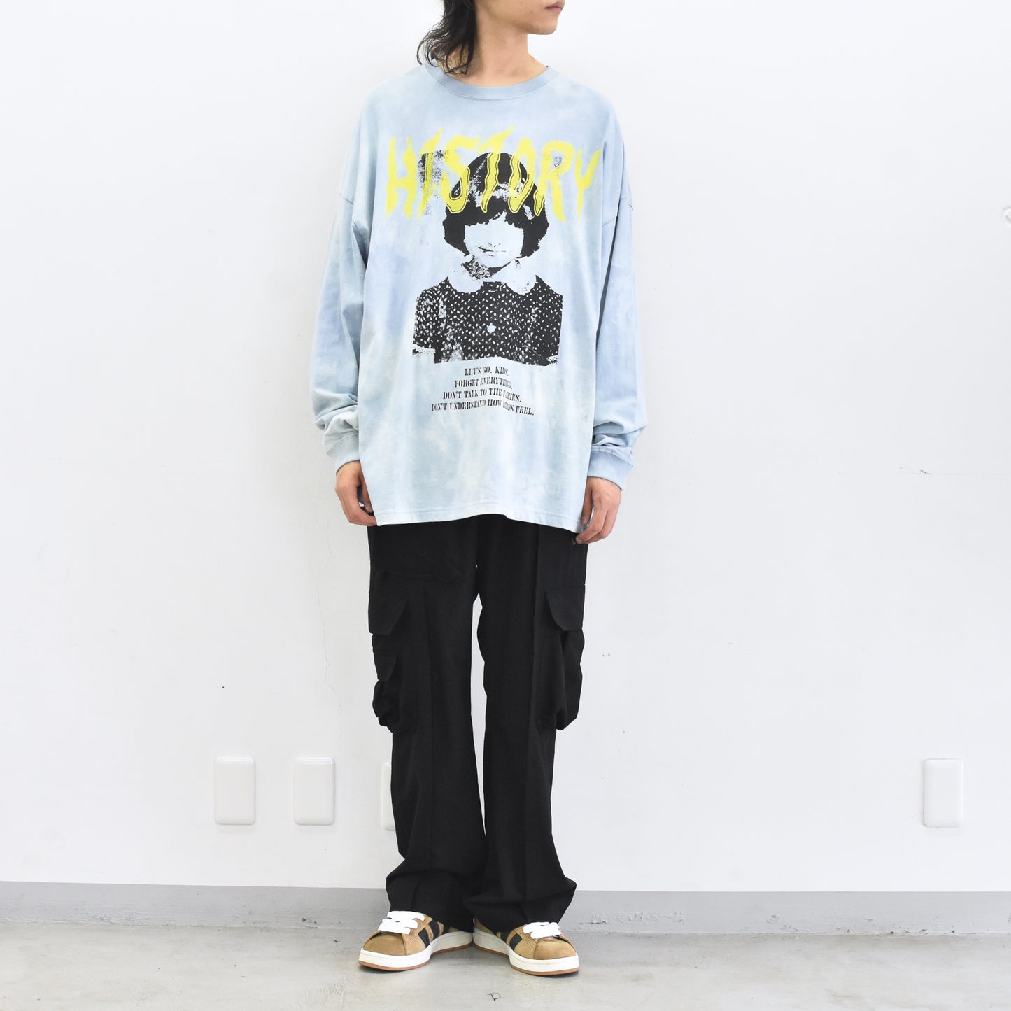 FUMEI / EVIL CAR L/S T-SHIRT - BLUE