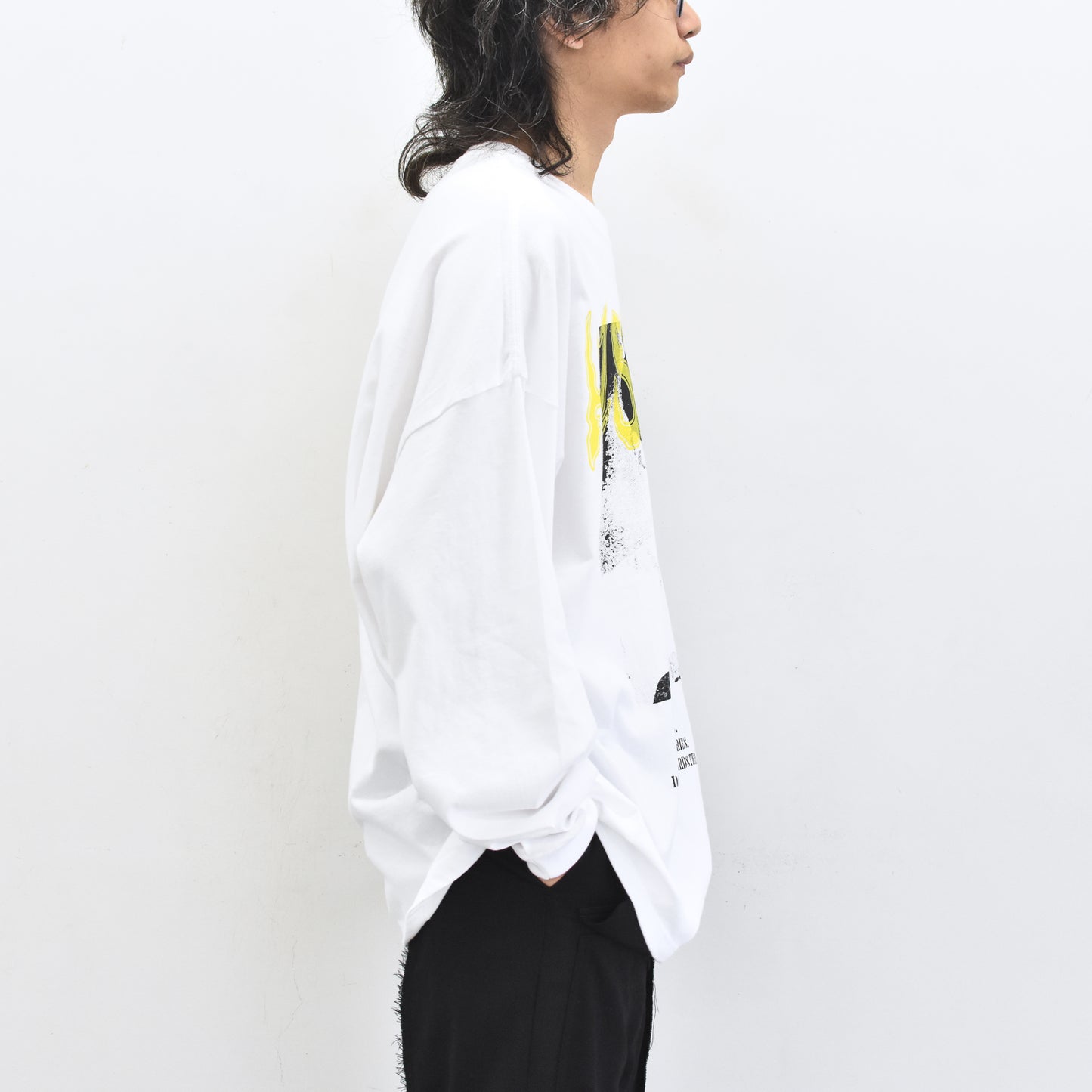 FUMEI / EVIL CAR L/S T-SHIRT - WHITE