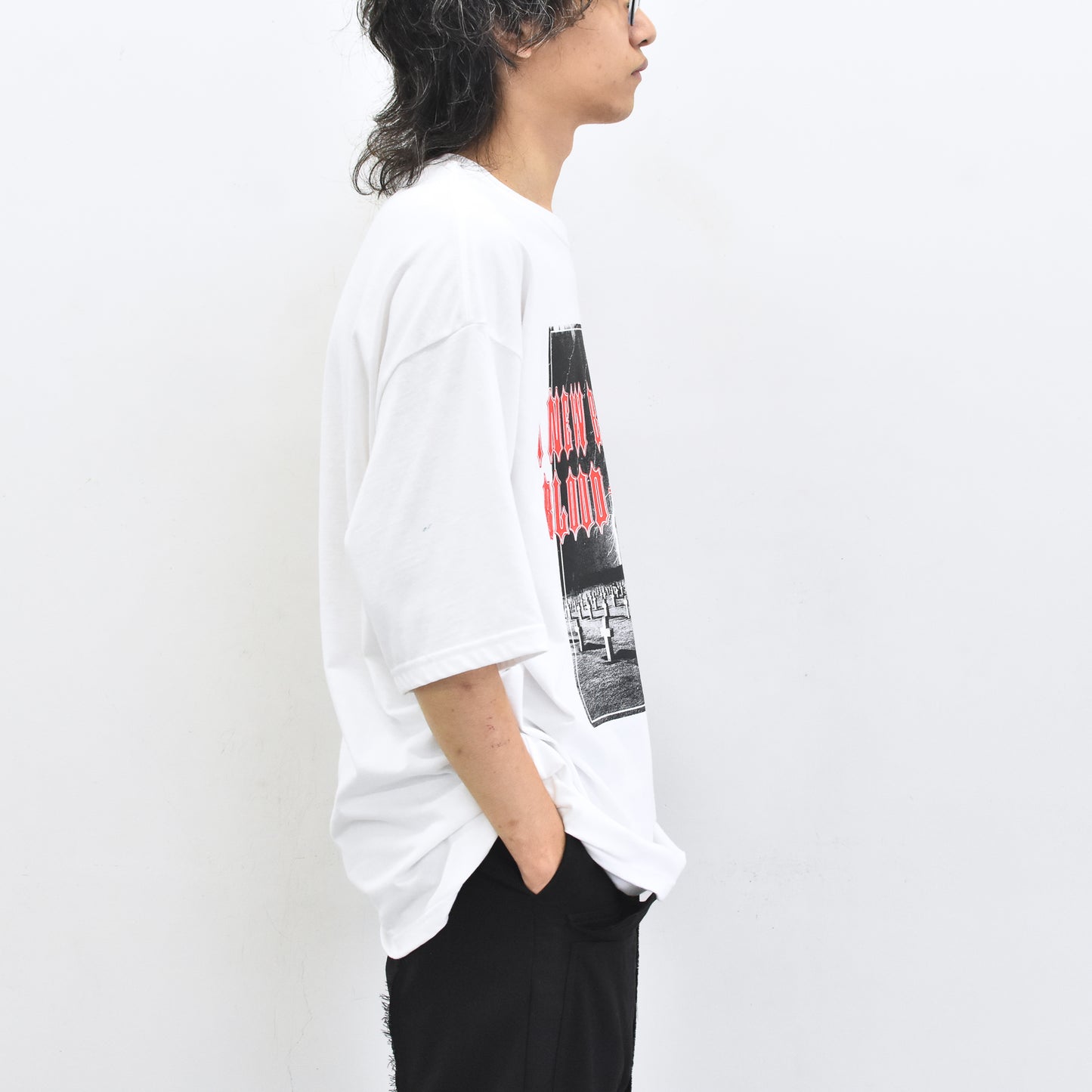 FUMEI / RED EYE S/S T-SHIRT - WHITE