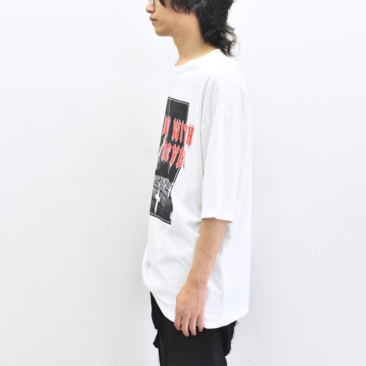 FUMEI / RED EYE S/S T-SHIRT - WHITE