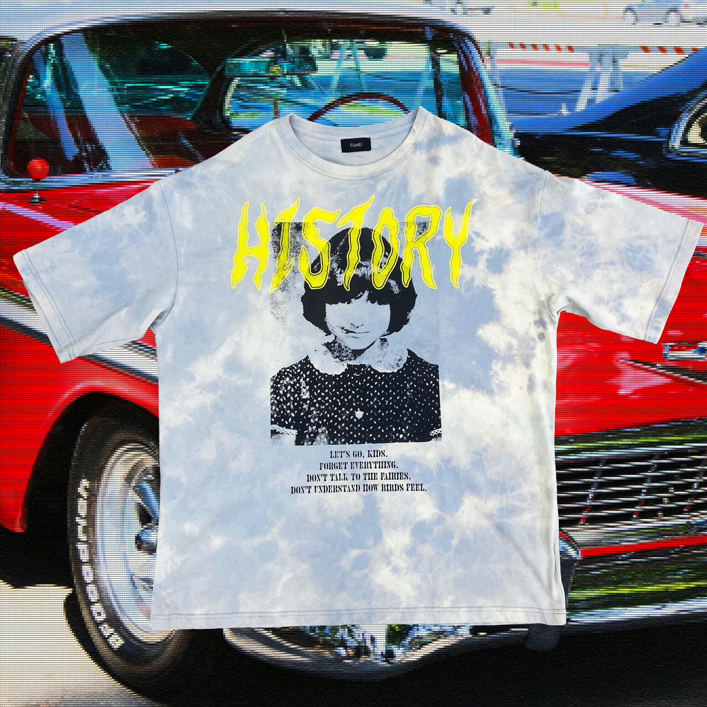 FUMEI / EVIL CAR S/S T-SHIRT - BLUE