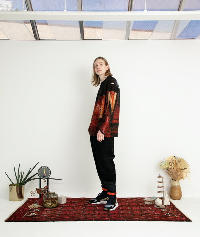 STOF / Double Exposure Knit Sweater - VOLCAN