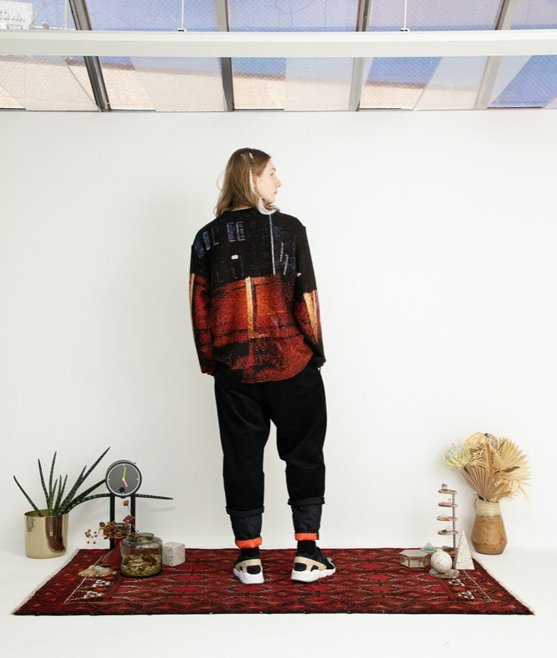 STOF / Double Exposure Knit Sweater - VOLCAN