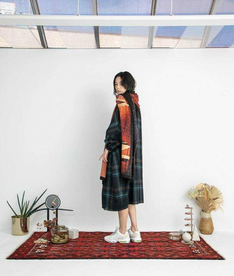 STOF / Double Exposure Knit Stole - VOLCAN
