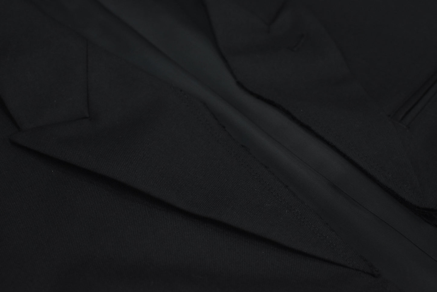 THE JEAN PIERRE / Tear Off Double Jacket - BLACK