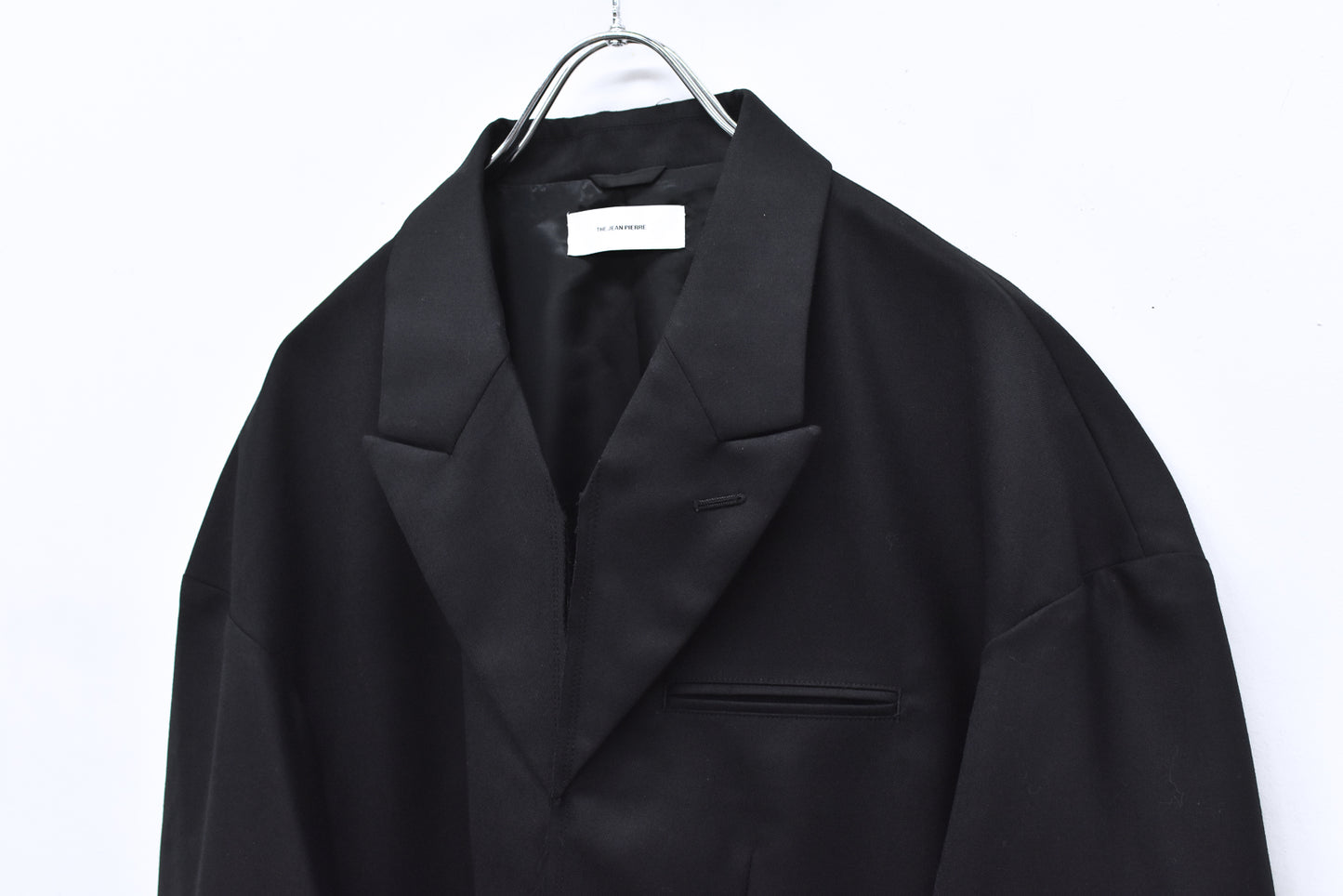 THE JEAN PIERRE / Tear Off Double Jacket - BLACK