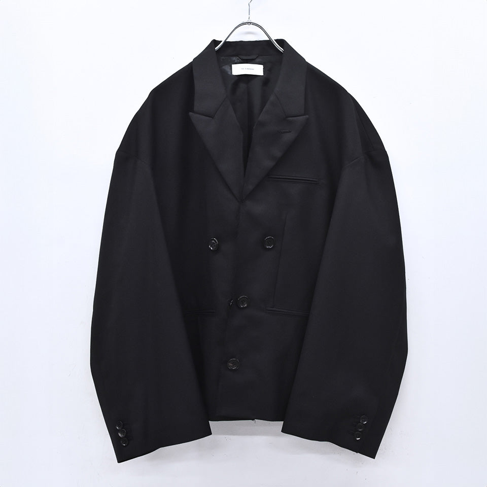 THE JEAN PIERRE / Tear Off Double Jacket - BLACK