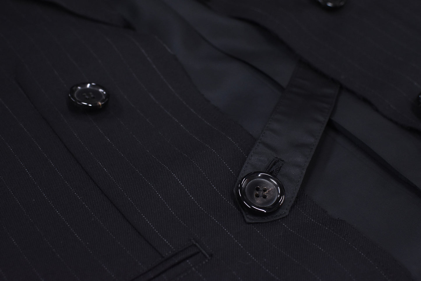 THE JEAN PIERRE / Tear Off Double Jacket - STRIPE