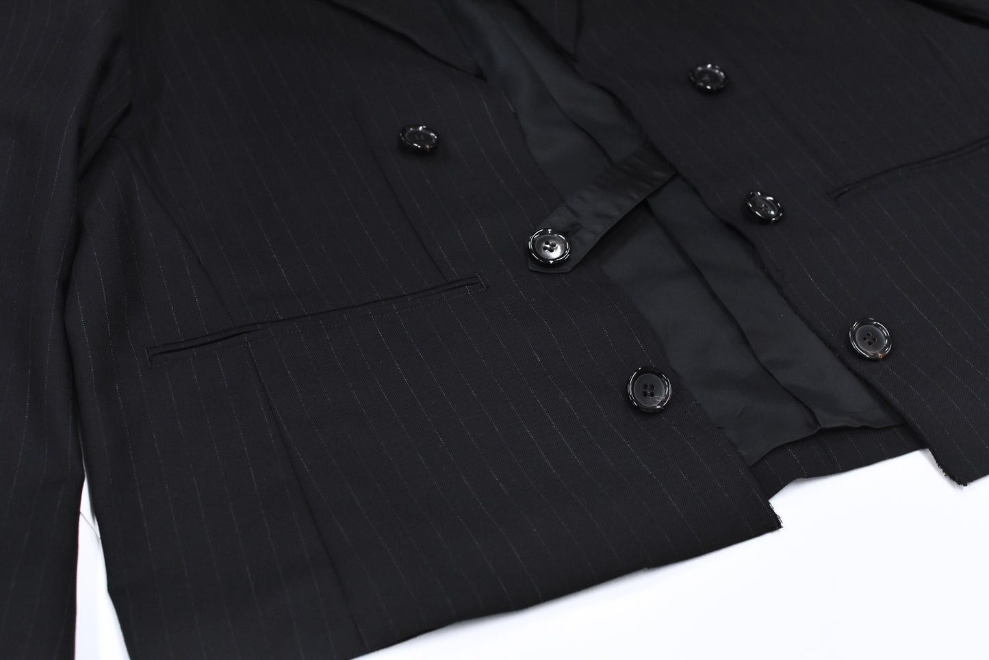 THE JEAN PIERRE / Tear Off Double Jacket - STRIPE