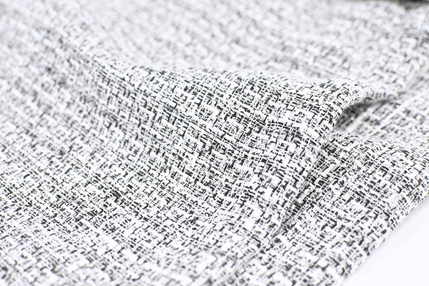 THE JEAN PIERRE / Tweed Hoodie Dove Shirt - WHITE