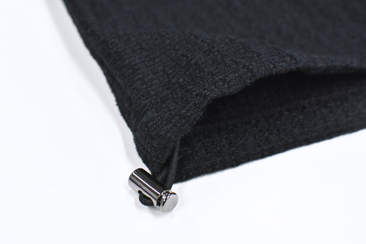 THE JEAN PIERRE / Tweed Hoodie Dove Shirt - BLACK