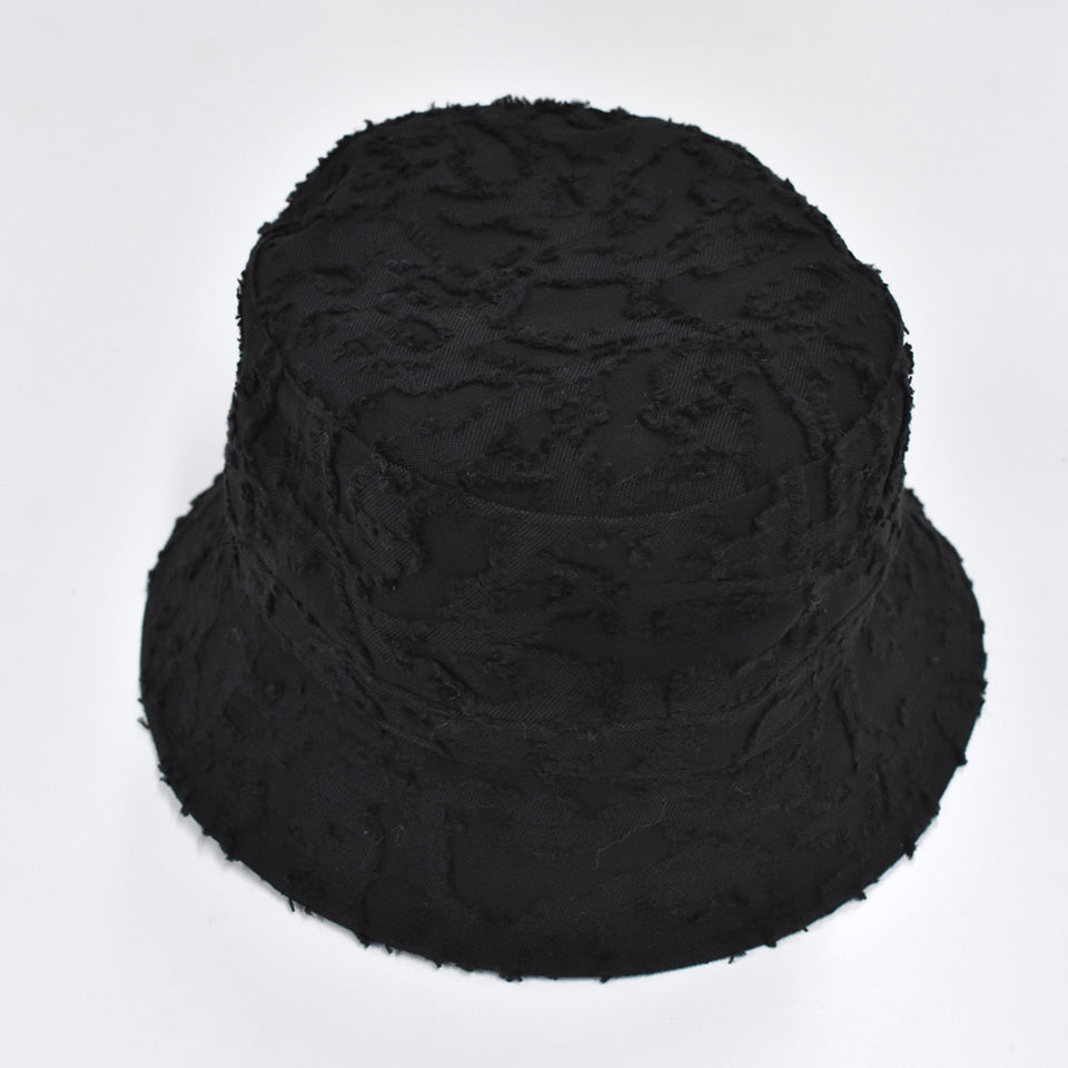 THE JEAN PIERRE / Grunge Jacquard Bucket Hat - BLACK