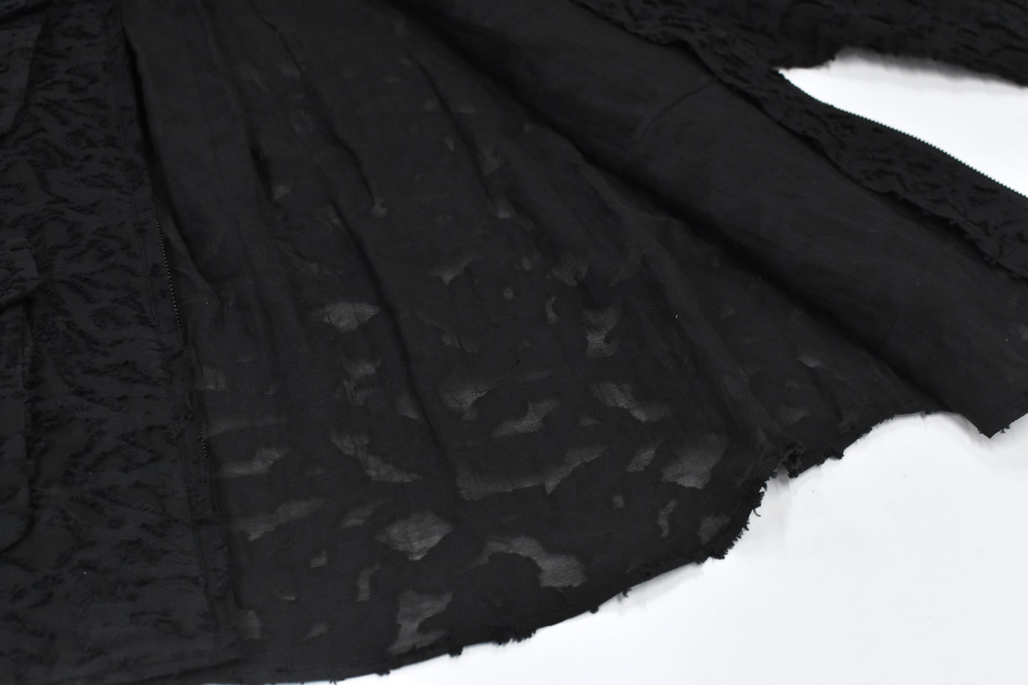 THE JEAN PIERRE / Grunge Jacquard Shirt - BLACK