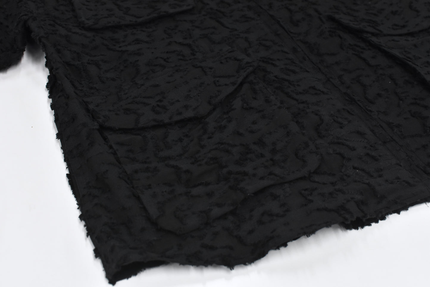 THE JEAN PIERRE / Grunge Jacquard Shirt - BLACK