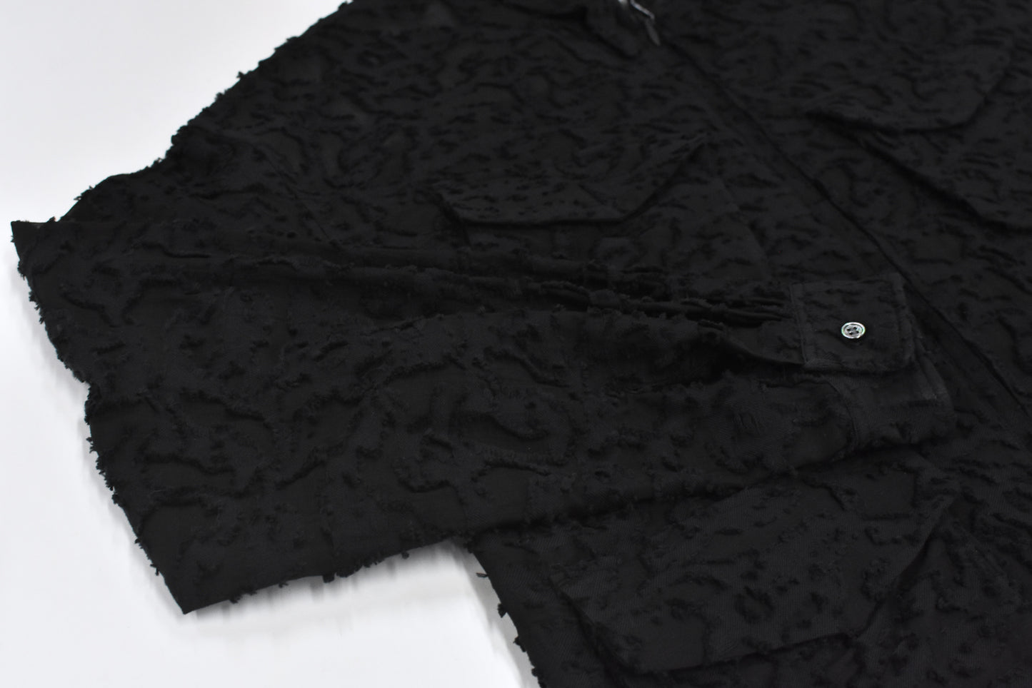 THE JEAN PIERRE / Grunge Jacquard Shirt - BLACK
