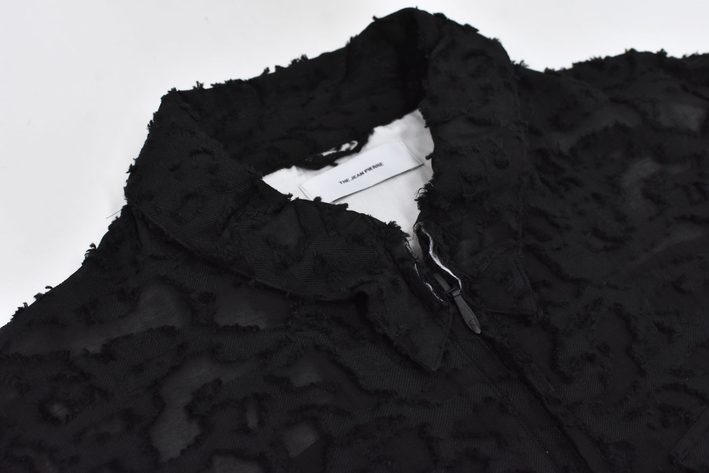 THE JEAN PIERRE / Grunge Jacquard Shirt - BLACK