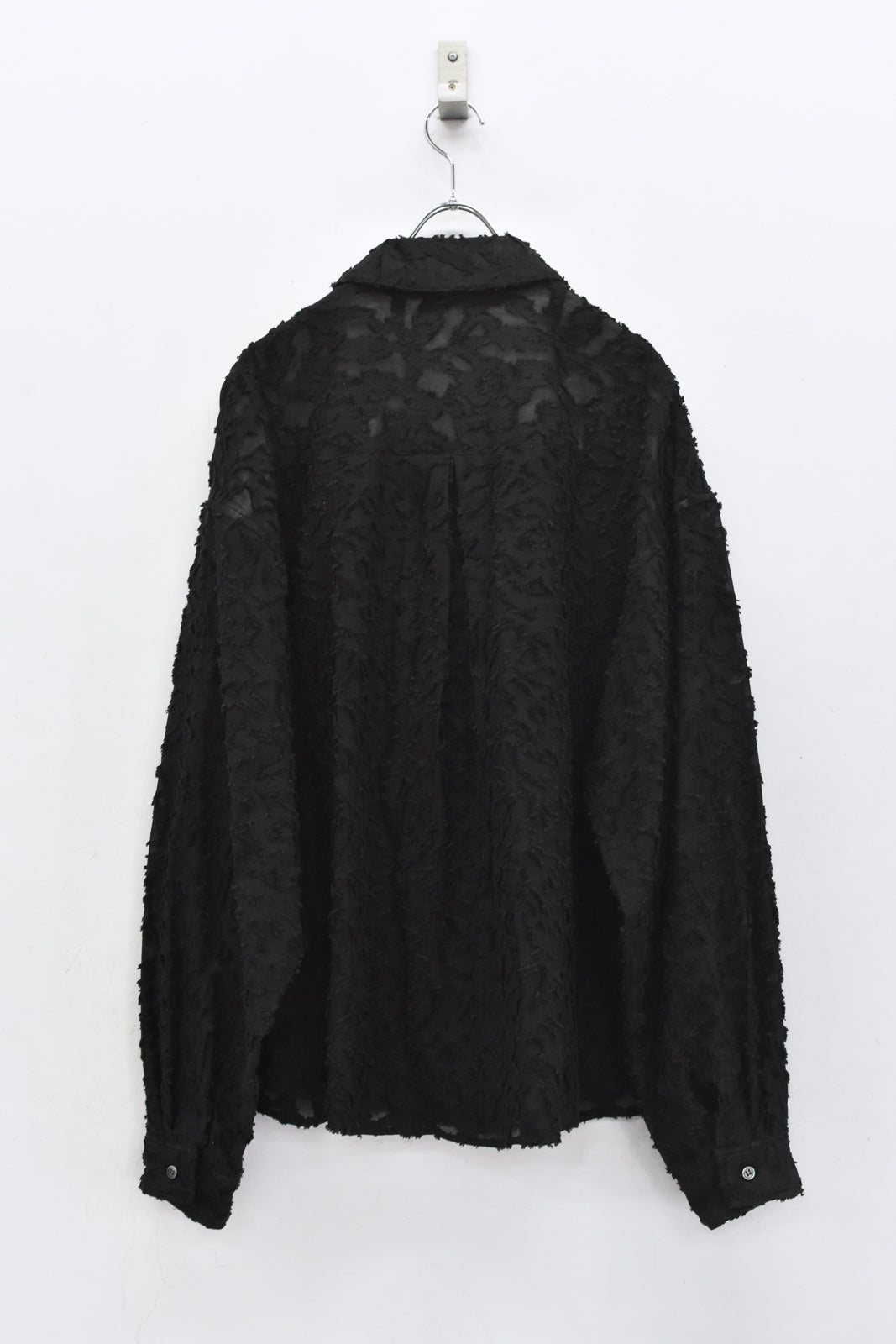 THE JEAN PIERRE / Grunge Jacquard Shirt - BLACK