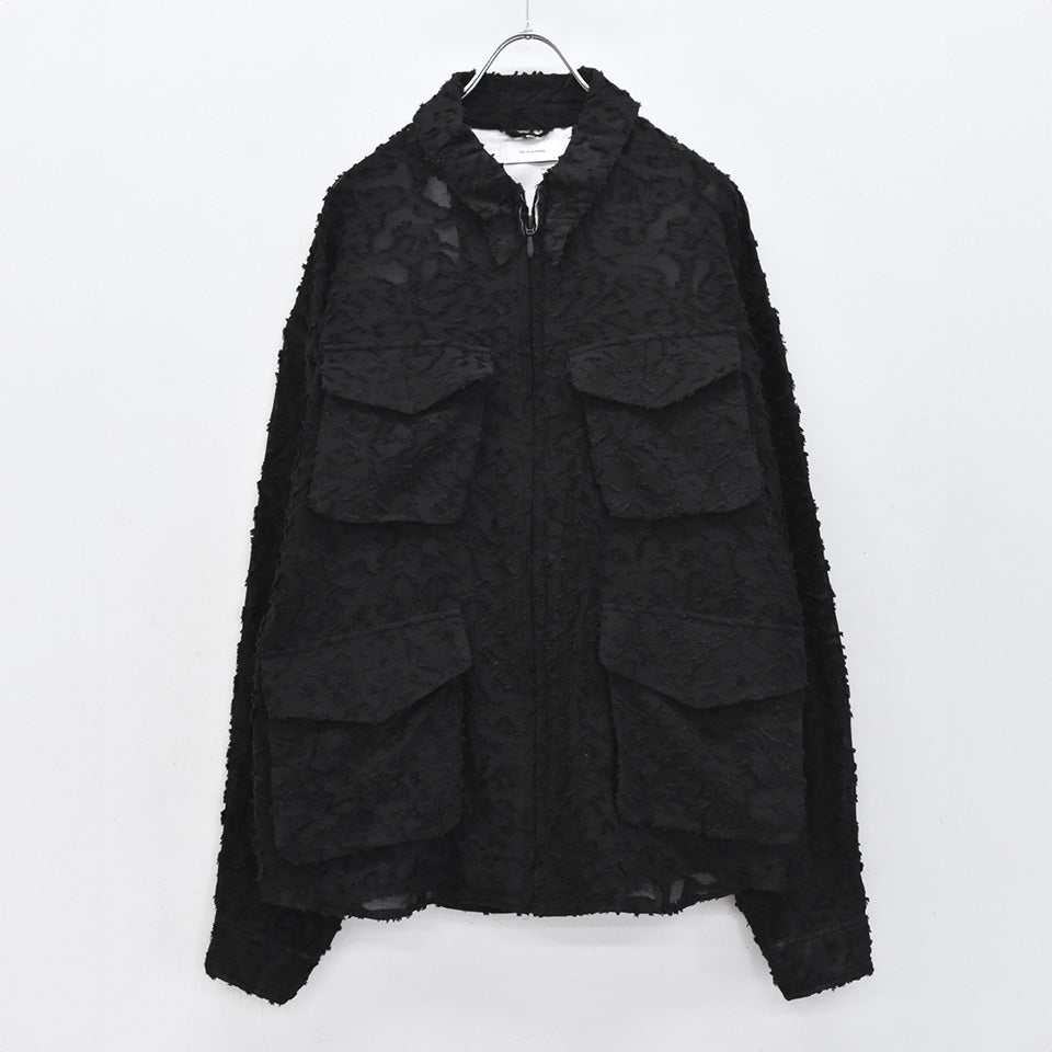 THE JEAN PIERRE / Grunge Jacquard Shirt - BLACK