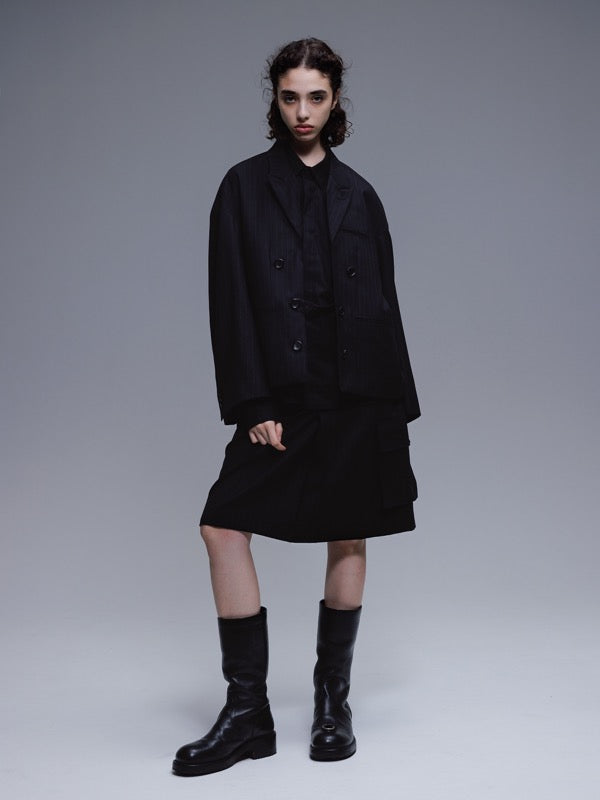 THE JEAN PIERRE / Tear Off Double Jacket - STRIPE