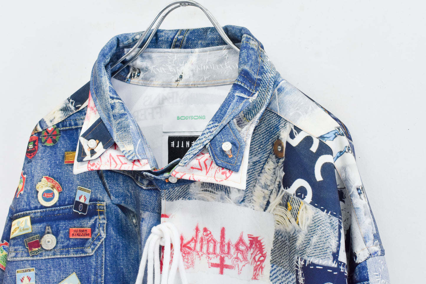 BODYSONG. / TROMPE L'OEIL DENIM PATTERN SHJ JUV - BLUE