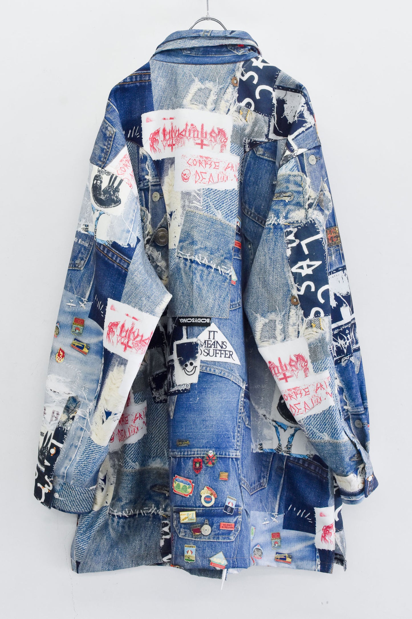 BODYSONG. / TROMPE L'OEIL DENIM PATTERN SHJ JUV - BLUE