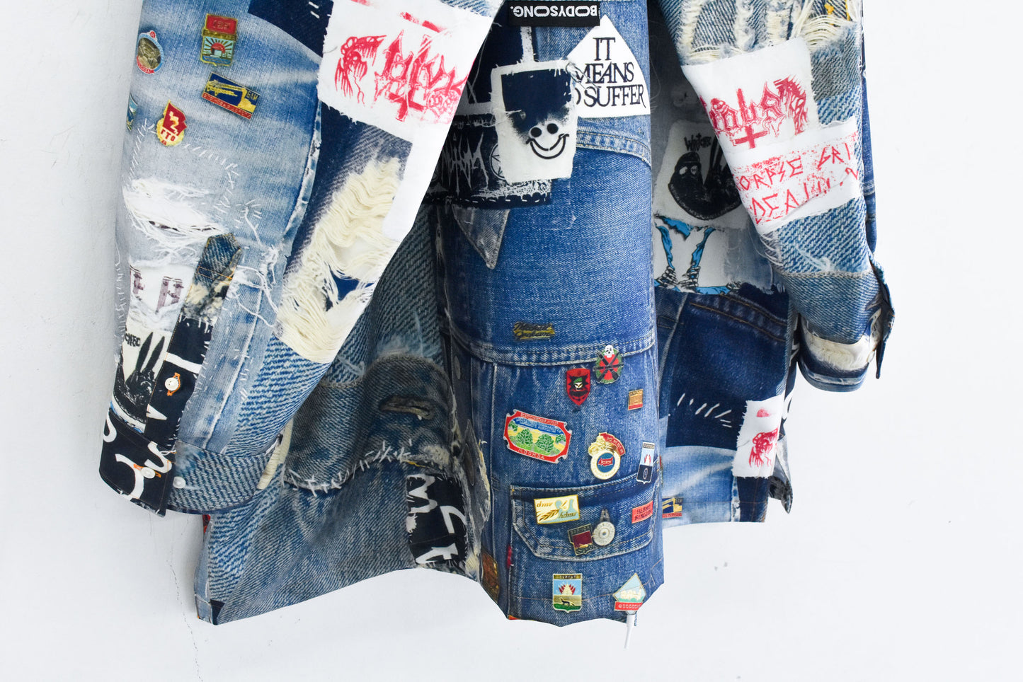 BODYSONG. / TROMPE L'OEIL DENIM PATTERN SHJ JUV - BLUE