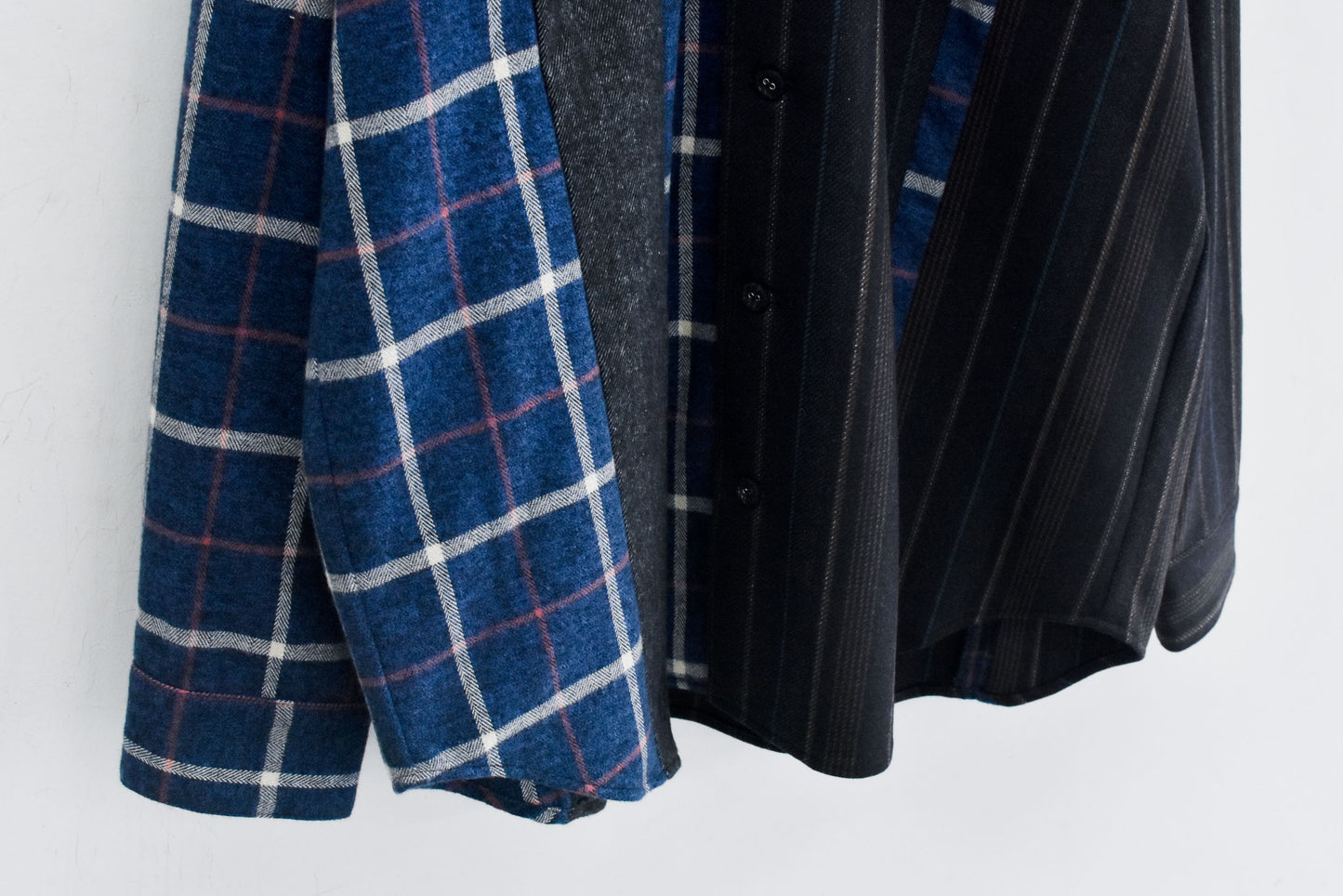 STOF / MIX STRIPE SHIRTS - BLACK