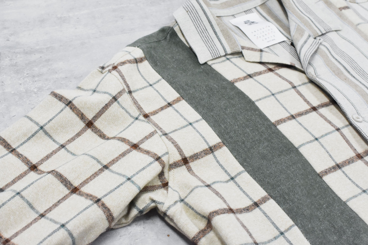 STOF / MIX STRIPE SHIRTS - BEIGE