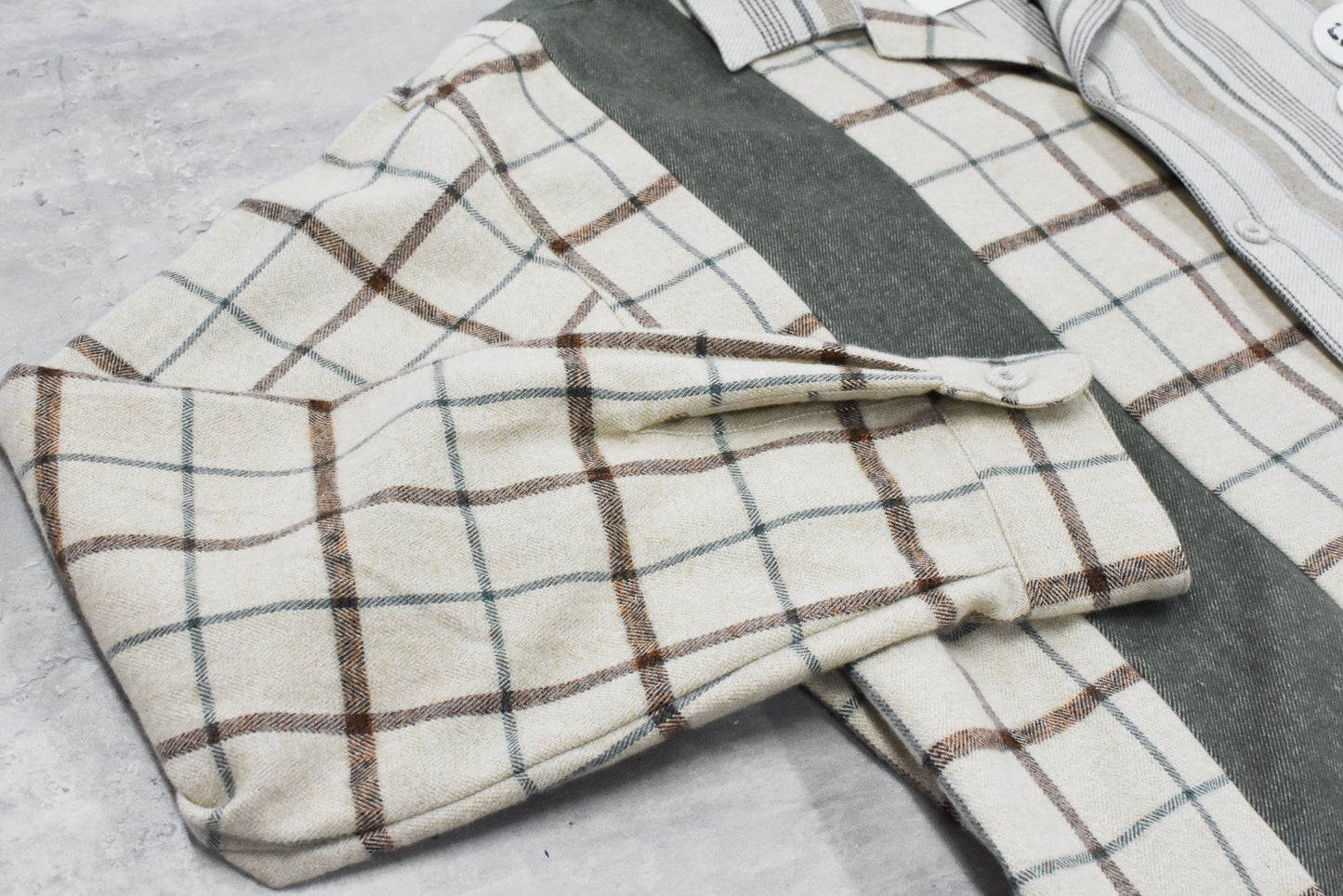 STOF / MIX STRIPE SHIRTS - BEIGE