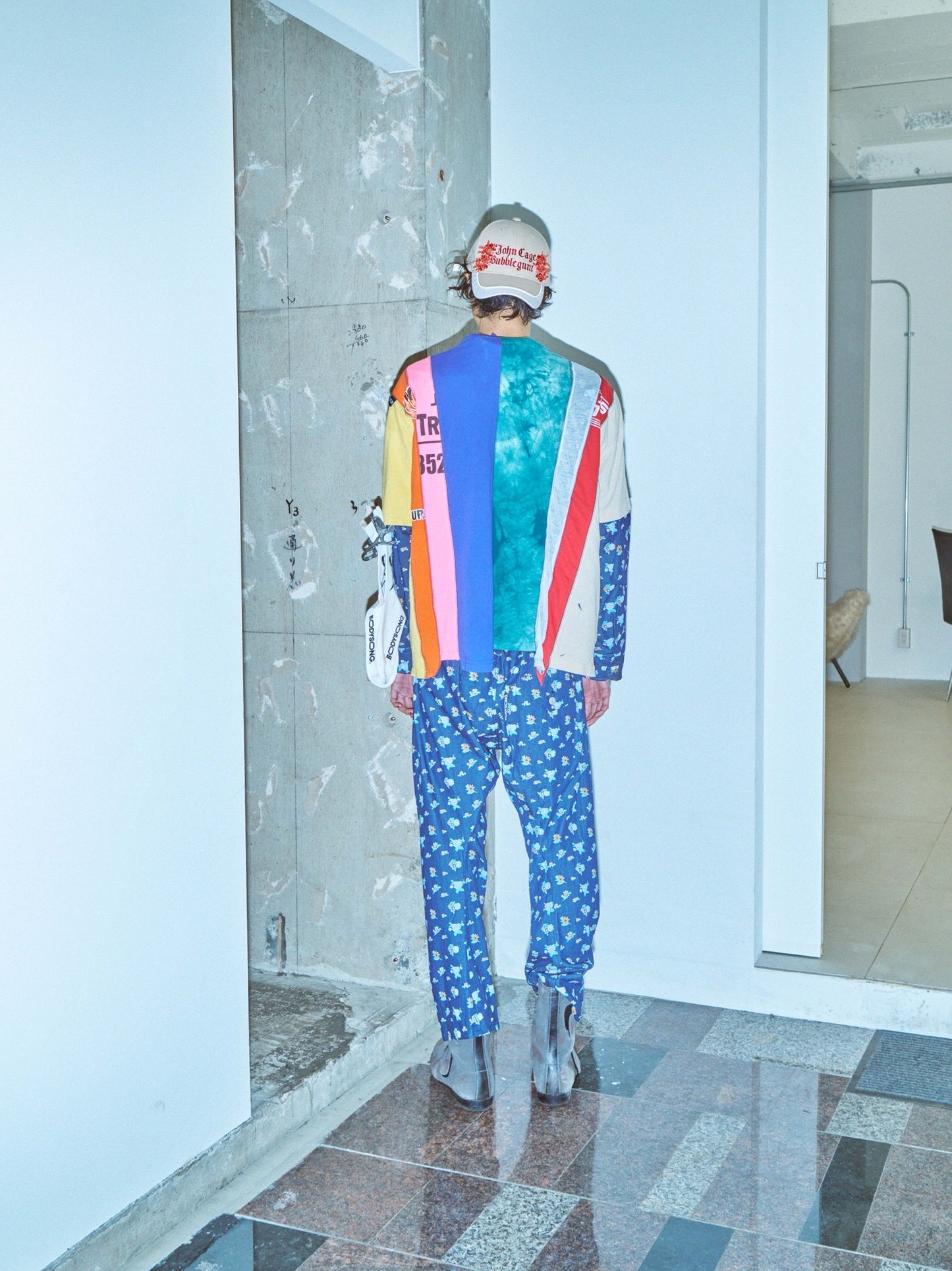 BODYSONG. / 先行予約 3D CUT FLORAL DENIM - NAVY