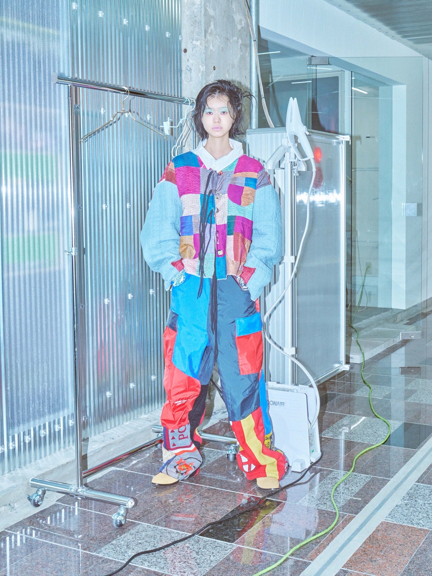 BODYSONG. / 先行予約 PATCHWORK KANTHA EMB QUILTED JACKET - MIX